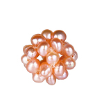 Perlenball, Perlenkugel, Ã˜13-14mm, Süßwasserperlen, hellviolett